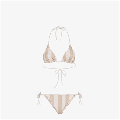 fendi bikinj|Beige Lycra® reversible swimsuit .